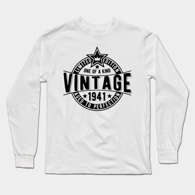 80th birthday gift idea for granddad Long Sleeve T-Shirt by The Arty Apples